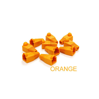 Bytecc C6BOOT-O  Orange Colored Snagless Boots for RJ45 (50pcs Bag)