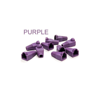 Bytecc C6BOOT-P  Purple Colored Snagless Boots for RJ45 (50pcs Bag)