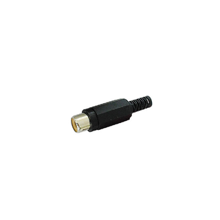 Velleman CA054B Black RCA Plastic Phono Jack