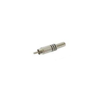 Velleman Inc. Nickel-Plated RCA Plug (Black) : CA063B