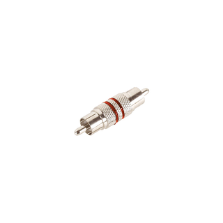 Velleman CAA40R Phono (RCA) Plug to Phono (RCA) Plug Adapter, Red Band