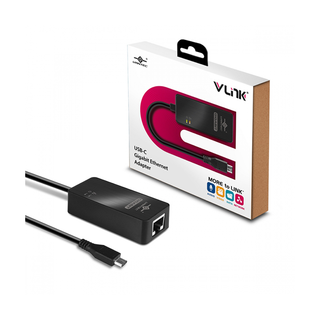 Vantec CB-CU300GNA Vlink USB-C Gigabit Ethernet Adapter