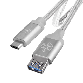 SilverStone CPU05S-500 Reversible USB-C to USB TYPE-A female cable