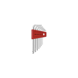 PB Swiss PB 212.H-6 CN Ball Point Hex Key L- Wrench Sets for Hexagon Socket Screws, 7 Pcs