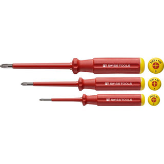 PB Swiss Tools PB 5548 Classic VDE Screwdriver Set, Slim, 3pcs