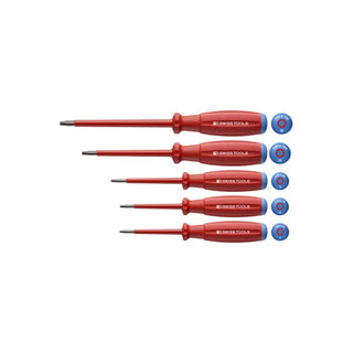 PB Swiss Tools PB 58549 SwissGrip VDE Screwdriver Set, Insulated, 5pcs