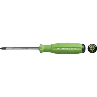 PB Swiss Tools PB 8190.1-80 YG SwissGrip Screwdrivers, Phillips, 5 mm