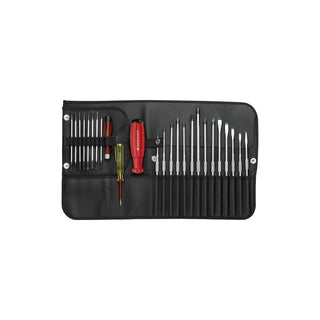 PB Swiss Tools PB 8515 SwissGrip Interchangeable Blade Screwdriver Set, w/ Roll-Up Case - 31 tools in 1