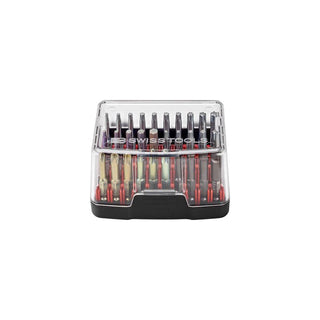 PB Swiss Tools PB E6.990 Precision Bit Set in Practical Bit Box, 30 Pieces