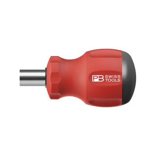 PB Swiss Tools PB 8453.CBB Insider Stubby - SwissGrip 1/4" bit holder with 6 Precision Bits in the handle