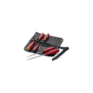 PB Swiss PB 8560.SU GY Screwdriver Set Slotted/Phillips in Roll-Up Case SwissGrip 6-Piece