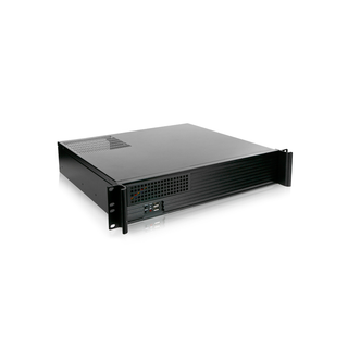 iStarUSA D-213-MATX 2U Compact Rackmount microATX Rackmount Chassis ATX Power Supply Compatible