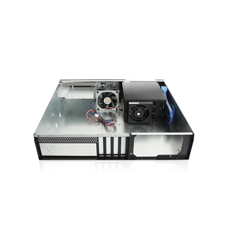 iStarUSA D-230HB-DT-BLUE 2U Compact 3x 3.5" Bay Hotswap microATX Desktop Chassis