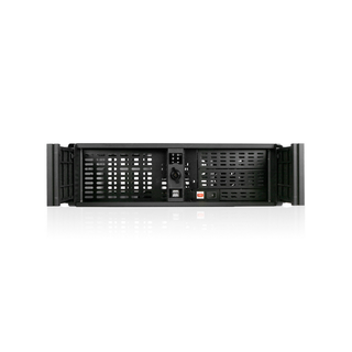 iStarUSA D-300-FS-SILVER 3U Compact Stylish Rackmount Chassis Front-mounted ATX Power Supply