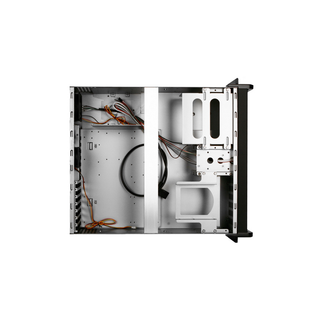 iStarUSA D-300-FS-SILVER 3U Compact Stylish Rackmount Chassis Front-mounted ATX Power Supply