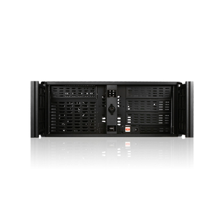 iStarUSA D-400-50R8PD8 4U Compact Stylish Rackmount Chassis with 500W Redundant Power Supply