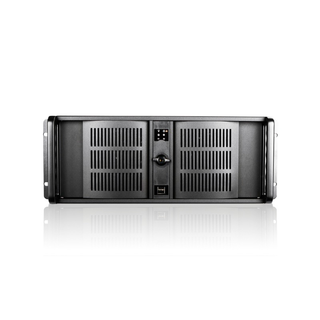 iStarUSA D-407P-50R8A 4U Compact Stylish Rackmount Chassis with 500W Redundant Power Supply