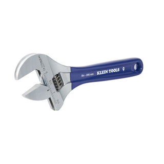 Klein Tools D509-8 Adjustable Wrench, Extra-Wide Jaw, 8''