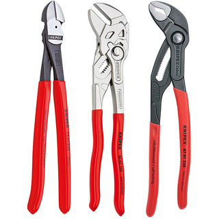 KNIPEX 9K 00 80 117 US 10" Pliers Set, 3 Pc.