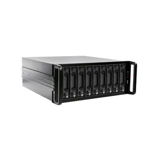 iStarUSA DAGE409U40TG5-PM 4U 9-bay SATA 6.0Gb/s eSATA Port Multiplier Hotswap JBOD Chassis 500W PSU