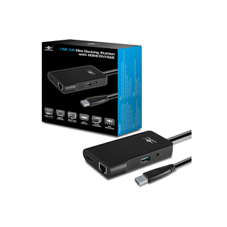 Vantec DSH-M100U3 USB 3.0 Universal Mini Docking Station Adapter with HDMI/DVI