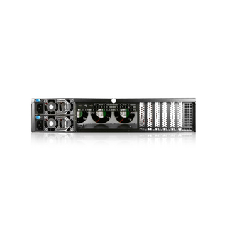 iStarUSA E-204L-80S2UP8 2U E-ATX 4 x 5.25" Bays Rackmount Chassis with 800W Redundant Power Supply