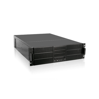 iStarUSA E-306L-80R3K 3U E-ATX 6 x 5.25" Bays Rackmount Chassis with 800W Redundant Power Supply