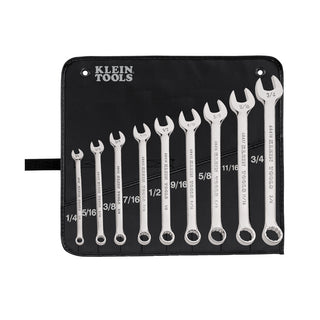 Klein Tools 68402 Combination Wrench Set, 9 Piece