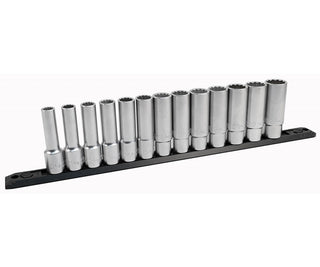 Wiha Tools 33893 25 Piece 1/2" Drive Deep Socket Set - Metric