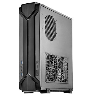 Silverstone Technologies RVZ03B-ARGB Slim Computer Case for Mini-ITX Motherboard