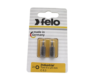 Felo 0715722194 T40 x 1" TORX® Industrial Bits, 2 Pack