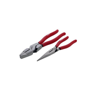 Wiha Tools 32699 2 Piece Classic Grip NE Style Lineman's Pliers and Long Nose Pliers Set