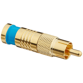 Platinum Tools 18057 RCA RG6Q Compression, Gold Plated, 25-Pack