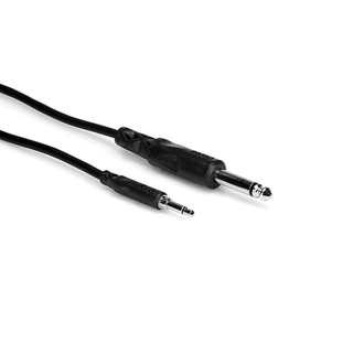 Hosa CMP-310 3.5mm TS to 1/4" TS Mono Interconnect Cable, 10ft.