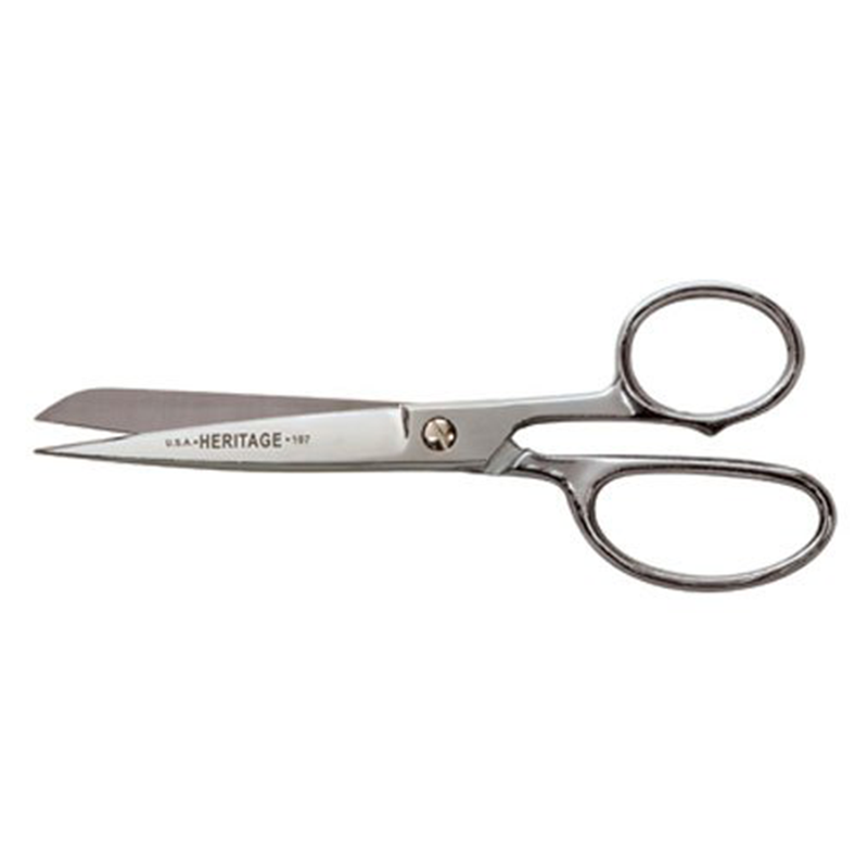 Klein Tools 206LR-P 7 in. Chrome Bent Scissor