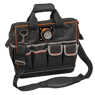 Klein Tools 55431 Tradesman Pro Organizer Lighted Tool Bag