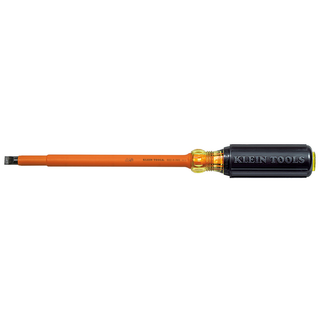 Klein Tools 602-8-INS 3/8" Insulated Cabinet-Tip Round-Shank Screwdriver