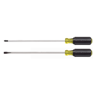 Klein Tools 85072 10" Long Blade Screwdriver Set, 2 Piece