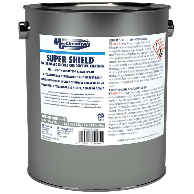 mg Chemicals 841WB-3.78L Super Shield Water Based Nickel Conductive Coating