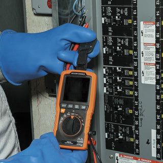 Klein Tools MM450 Multimeter, Slim Digital Meter, Auto-Ranging TRMS, 600V AC/DC Voltage, Current, Resistance, Temp, Frequency, Continuity