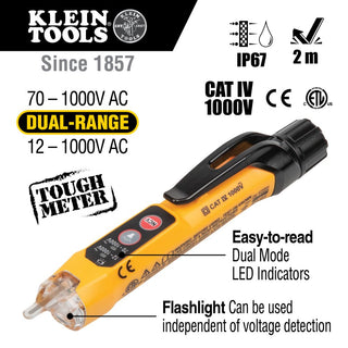 Klein Tools RT250KIT Premium Non-Contact Voltage and GFCI Receptacle Electrical Test Kit