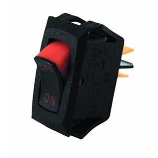 NTE Electronics 54-059 Nylon Miniature Snap-In Rocker Switch