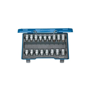 Gedore 6129520 Screwdriver bit socket set 1/2" 17 pcs TORX®