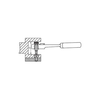 Gedore 6535350 Bit ratchet 1/4" hex