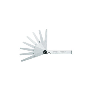 Gedore 6547600 Feeler Gauge Set, Fan Pattern 0.03-0.10 mm