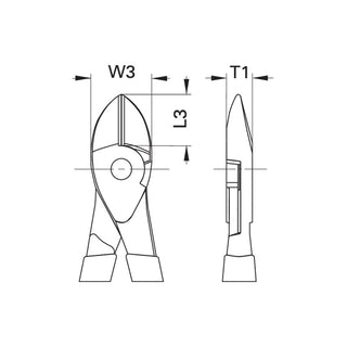 Gedore 1429590 VDE Power side cutter with VDE dipped insulation 180 mm