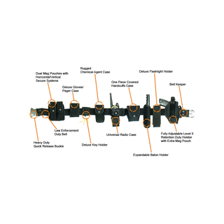 UTG PVC-B998B Crime-buster Law Enforcement Equipment System, Black