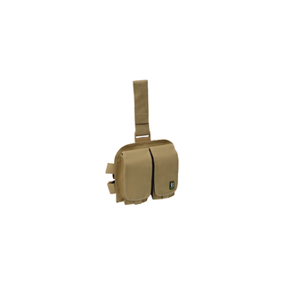 UTG PVC-LP604T Double Drop-leg Mag Pouch, Tan