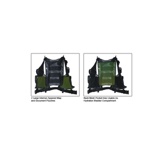 UTG PVC-V547BL 547 Law Enforcement Tactical Vest, Left Handed, Black