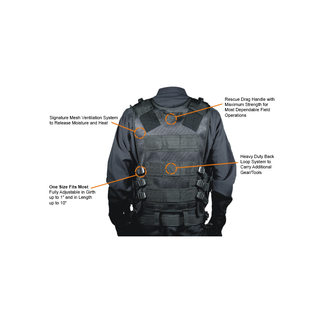 UTG PVC-V547BT 547 Law Enforcement Tactical Vest, Black